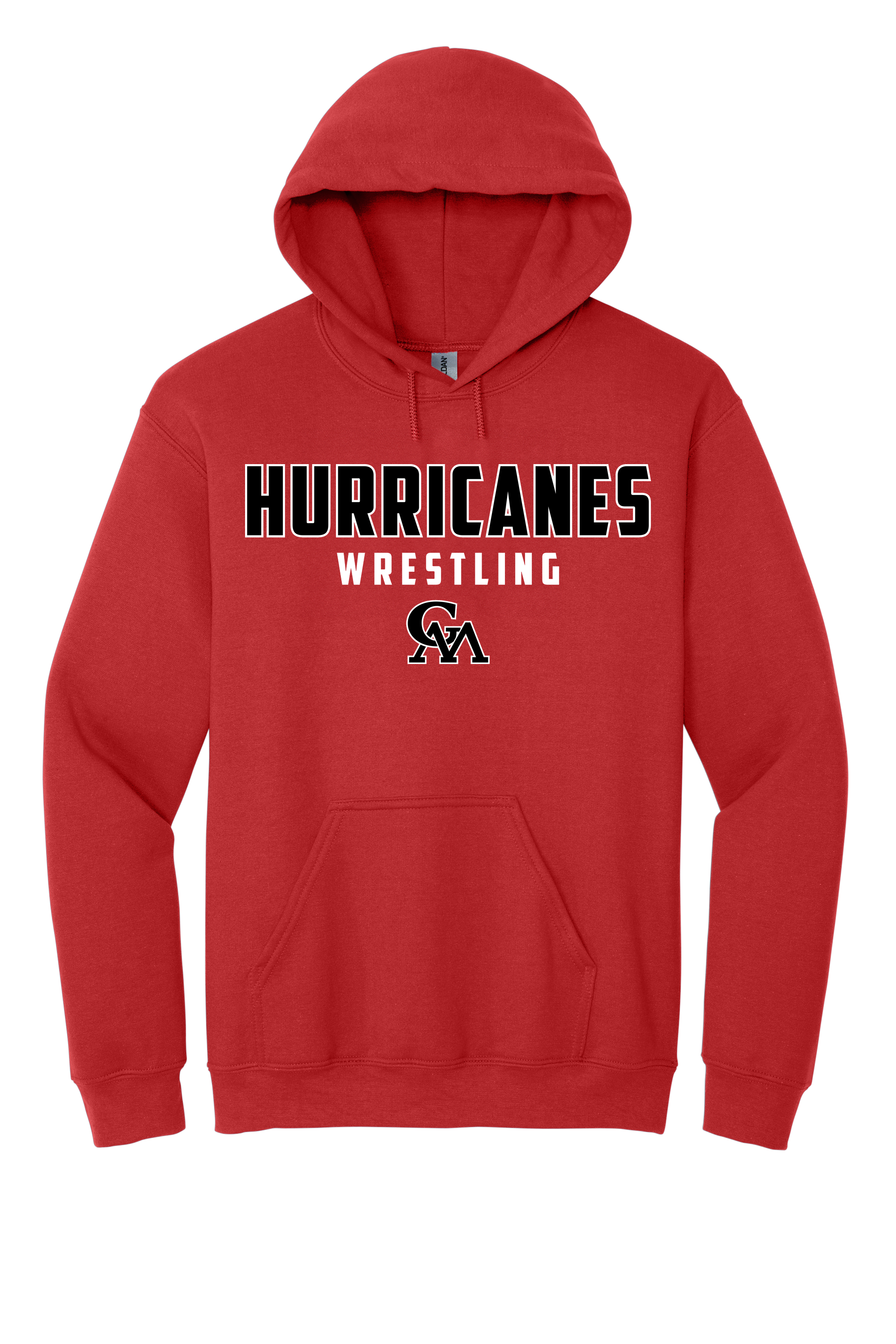 Glynn Middle-Wrestling Hoodie-Hurricanes Logo