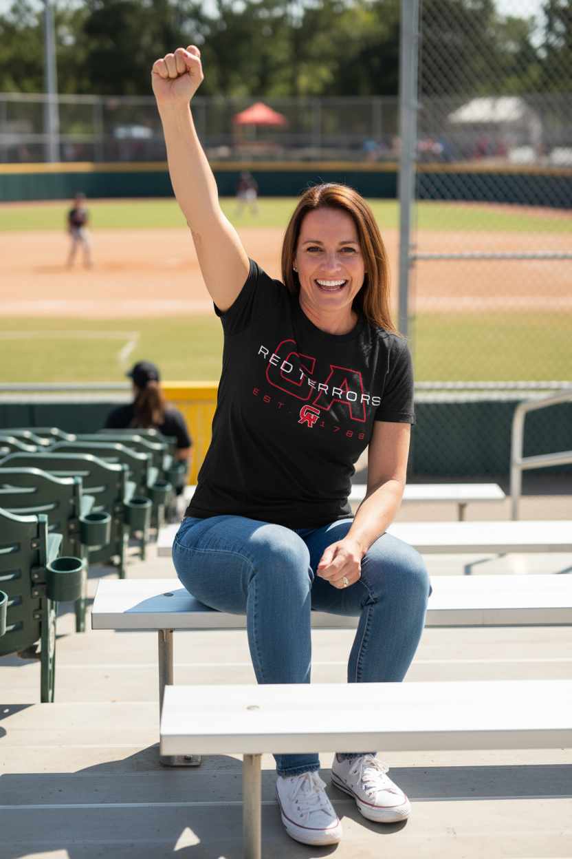 GA Red Terrors Next Level Lightweight Cotton T-shirt