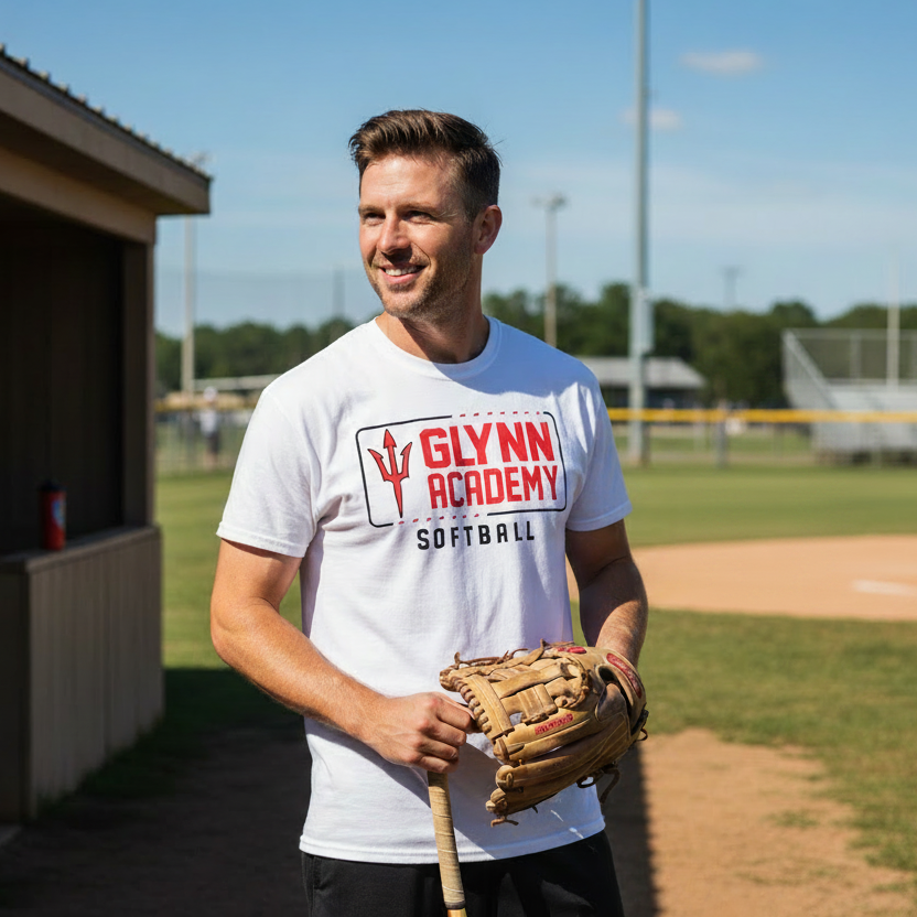 Glynn Academy Softball Next Level Lightweight Cotton T-shirdt