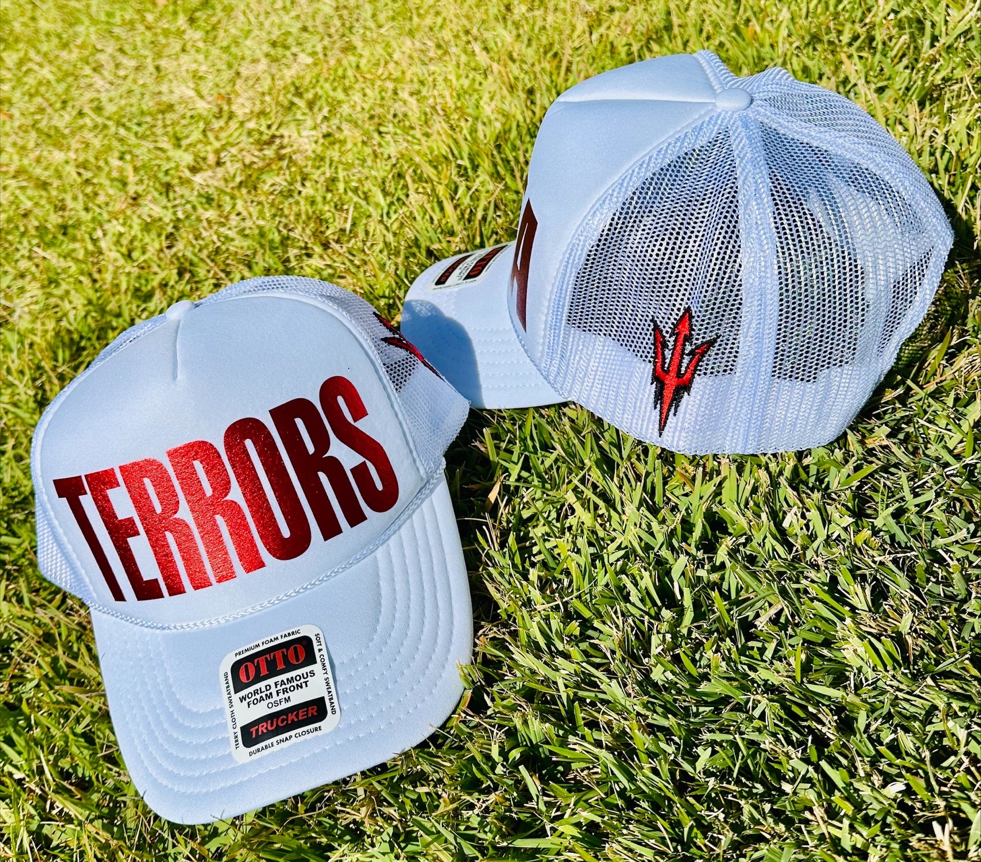 Otto Cap Foam Trucker Snap back -Glynn Academy Metallic logo