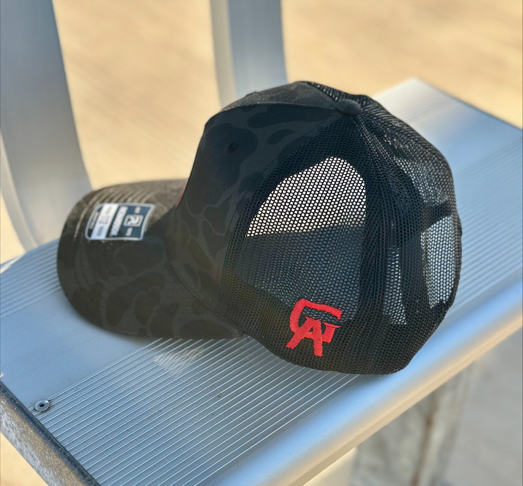 Richardson 112PFP Snap Back - GA Logo- Red Patch