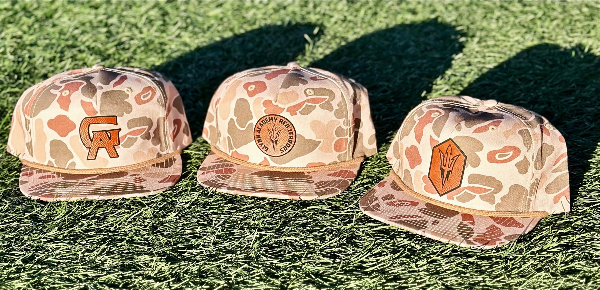 Richardson Printed Umpqua Cap Snap Back- GA Logo- Leather Patch