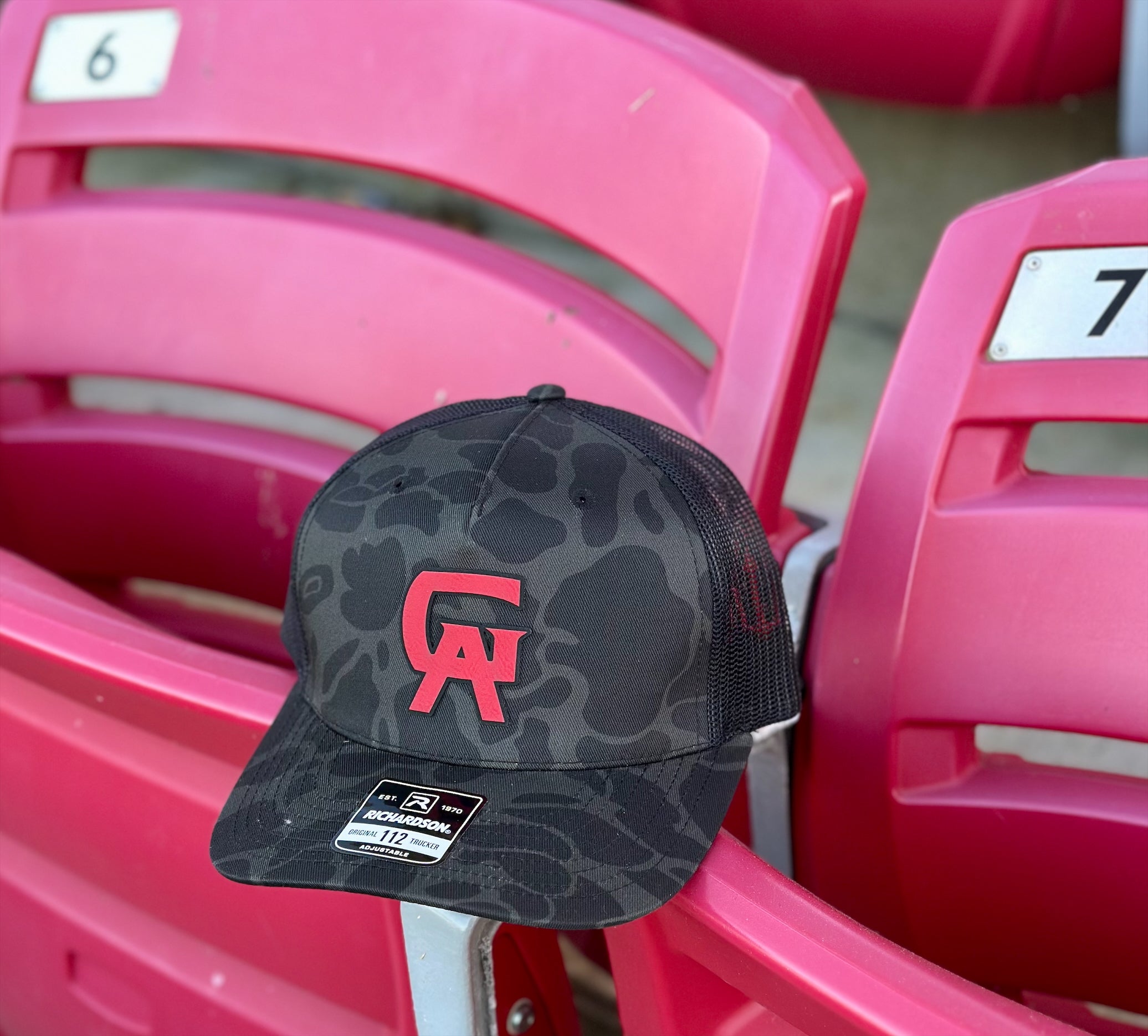 Richardson 112 Snap Back - GA Logo- Red Patch