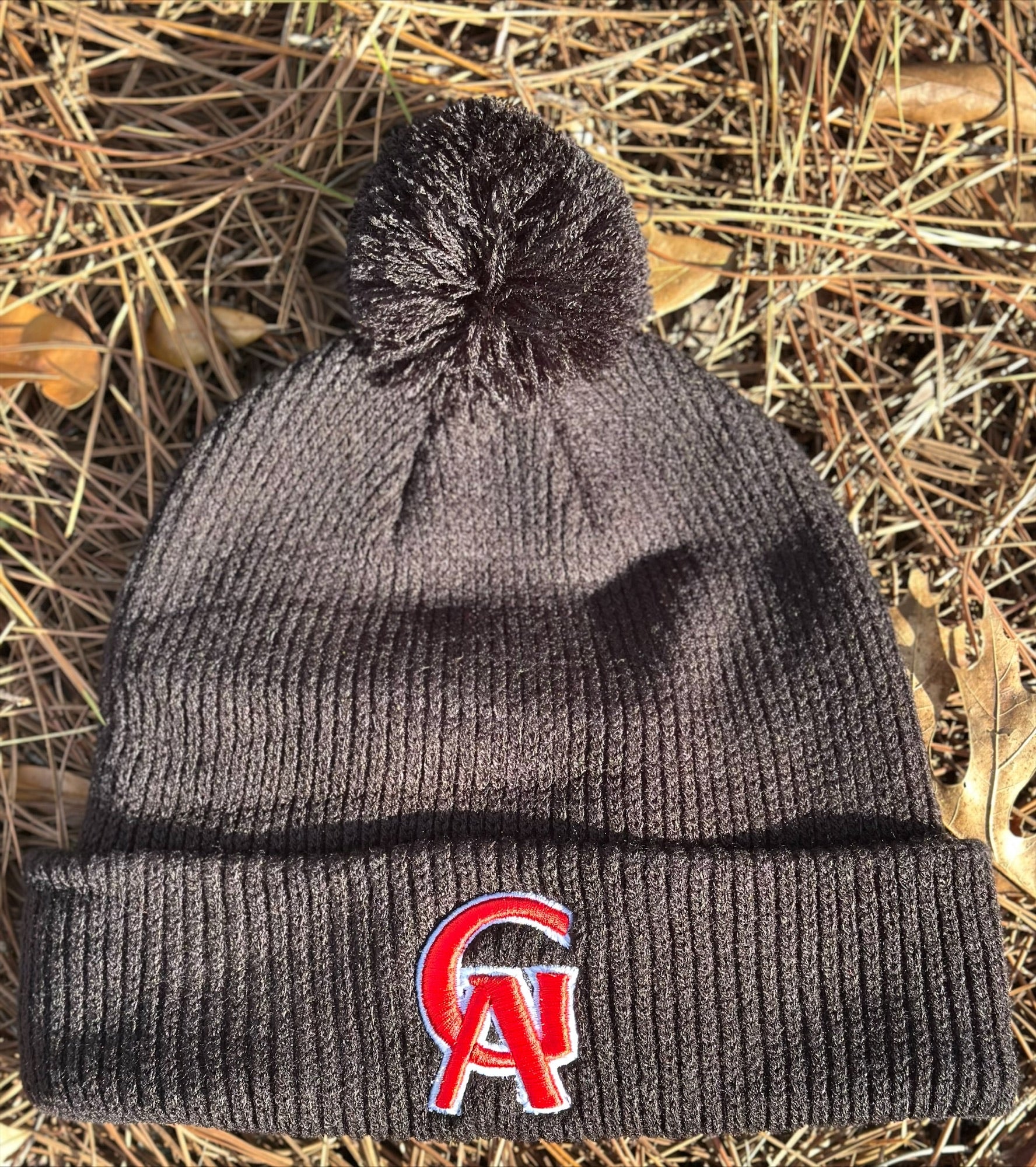Cozy Pom Beanie- Glynn Academy- GA